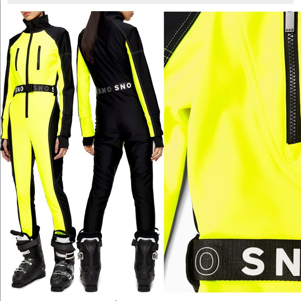 Topshop SNO neon star water jumpsuit